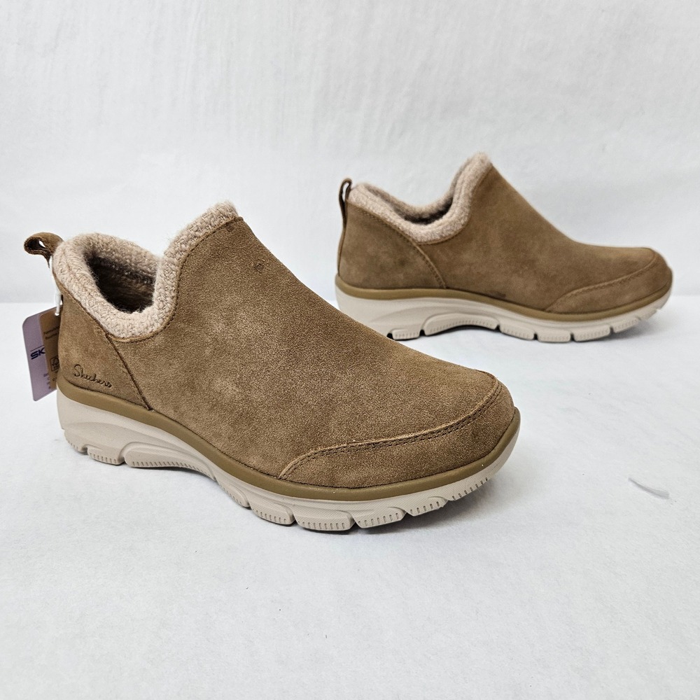 Skechers Easy Going Sweet Behavior Suede Booties 169114 Chestnut Womens Size 7.5